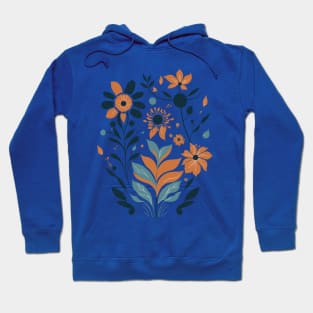 Bohemian Style Floral Geometric Shapes Hoodie